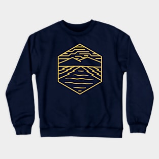 geometric mountain Crewneck Sweatshirt